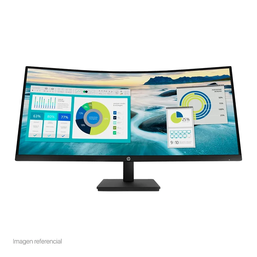 Foto 2 de Monitor HP P34hc G4 WQHD VA USB-C Curvo 34"