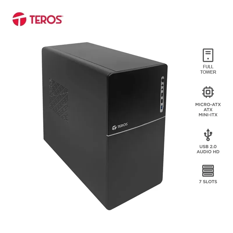 Case con fuente TEROS TE-1038S
