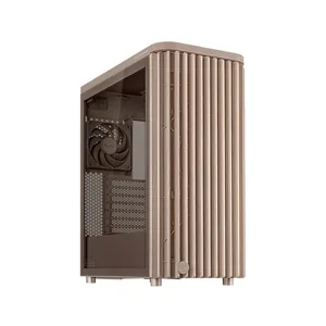Case ASUS ProArt PA401 Wood Edition Beige - Tempered Glass Panel