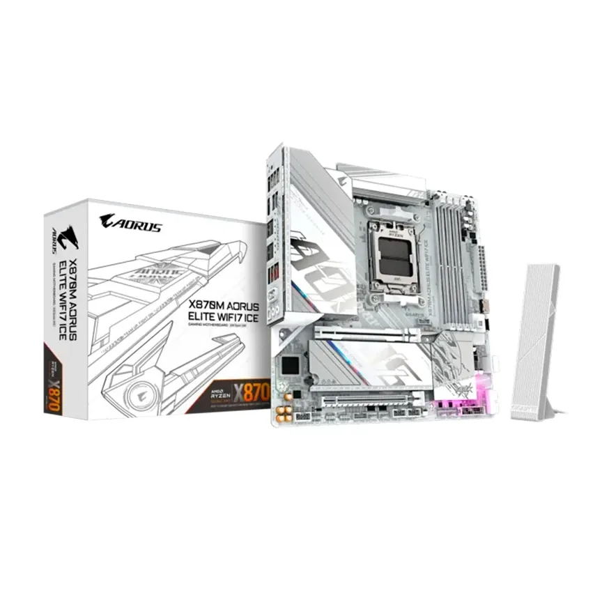 Foto 1 de Motherboard Gigabyte X870M AORUS ELITE WIFI7 ICE