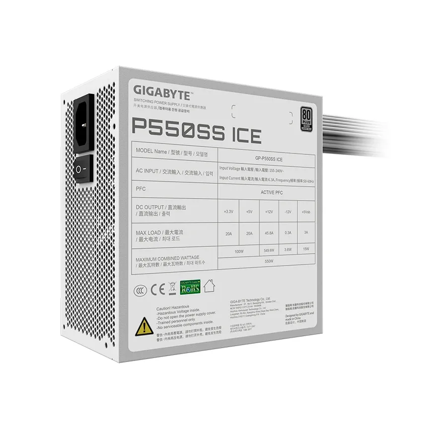 Foto 2 de Fuente de poder Gigabyte P550SS ICE
