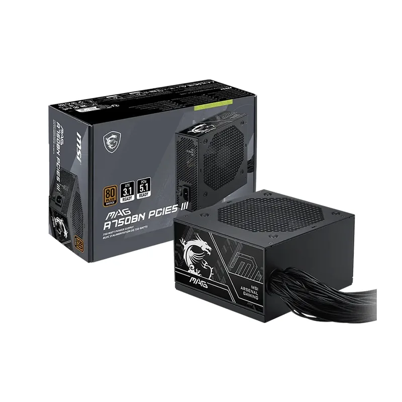 Fuente de poder MSI MAG A750BN PCIE5 III