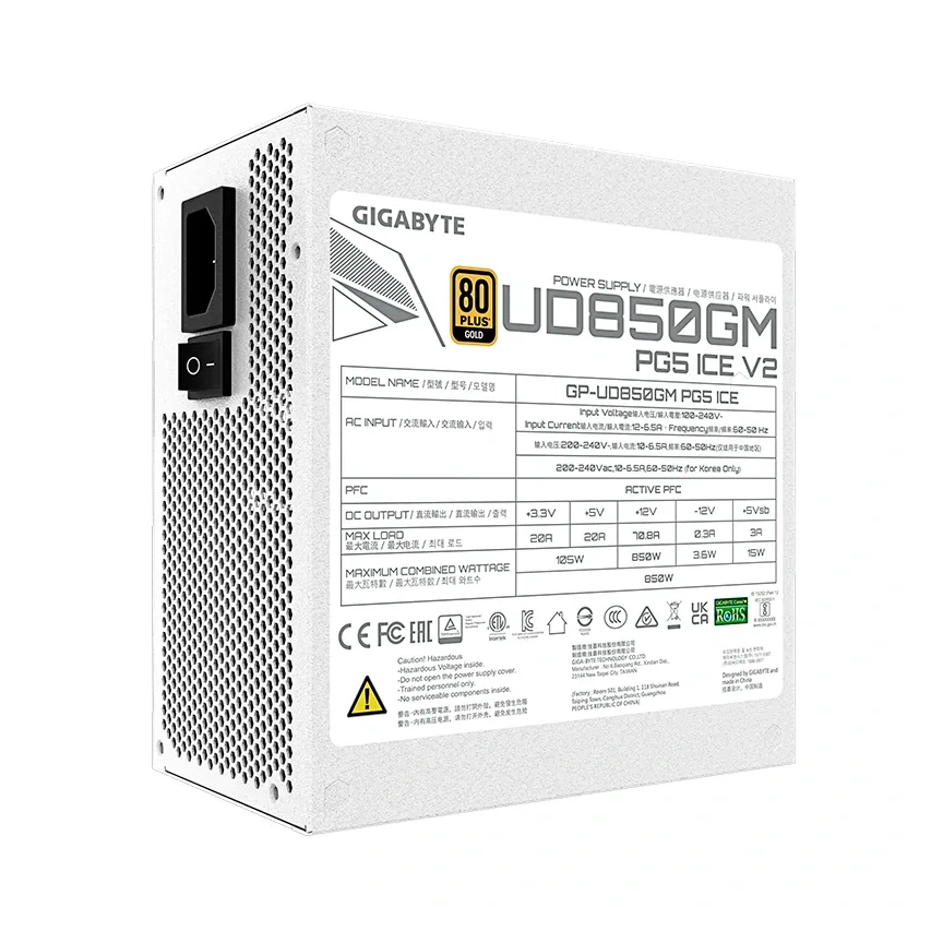 Foto 3 de Fuente de poder Gigabyte UD850GM PG5 ICE