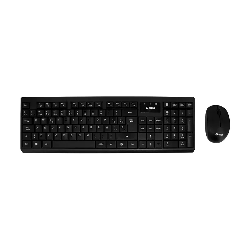 Combo Kit inalámbrico teclado y mouse TEROS TE-4071S