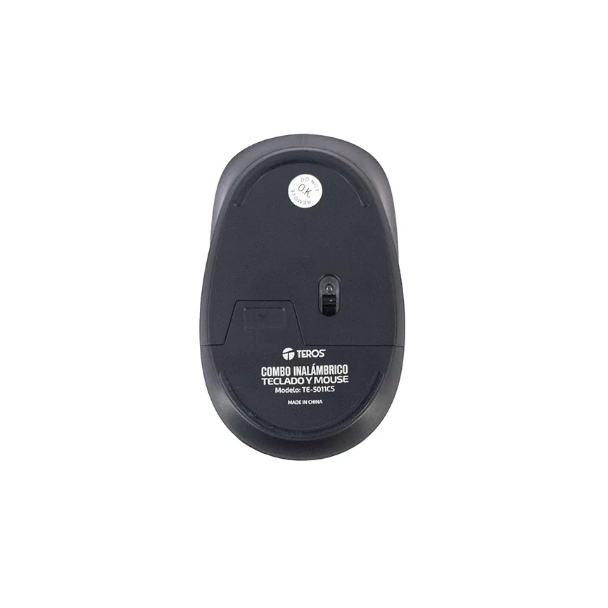 Foto 6 de Combo Kit inalámbrico teclado y mouse TEROS TE-5011CS