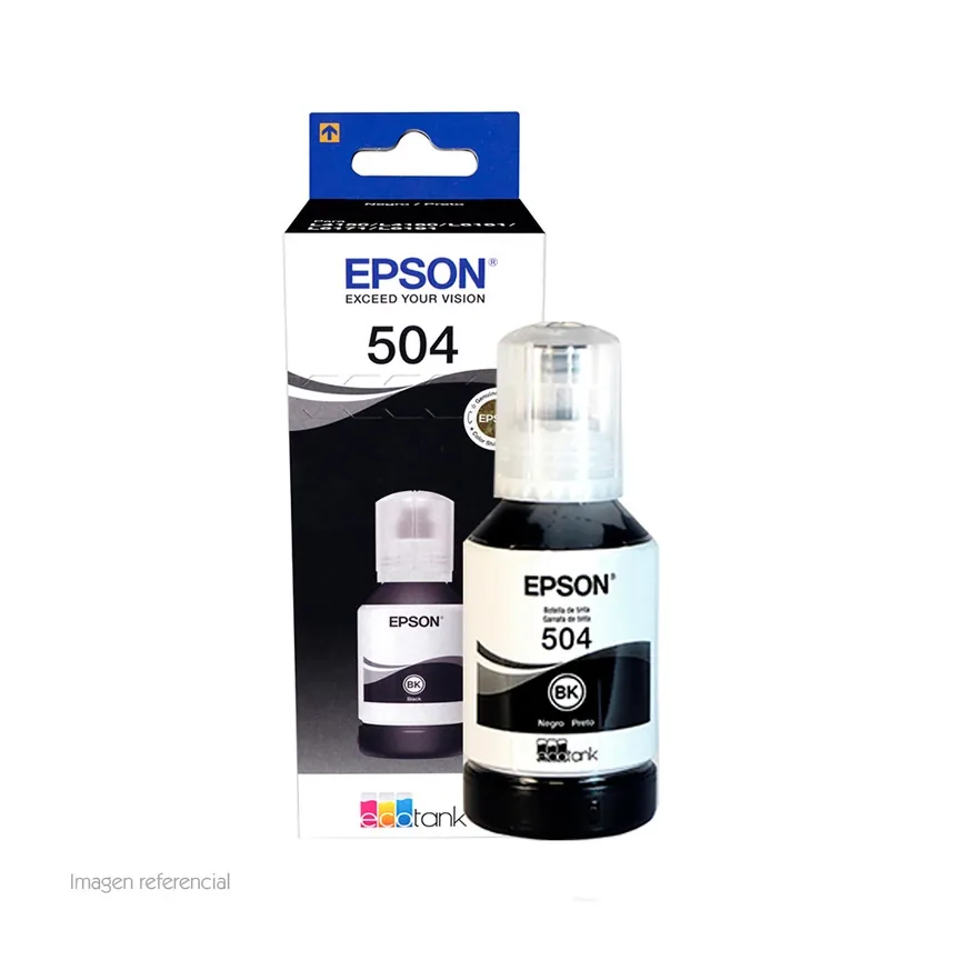Foto 2 de Tinta Epson T504 Negro 127 ml