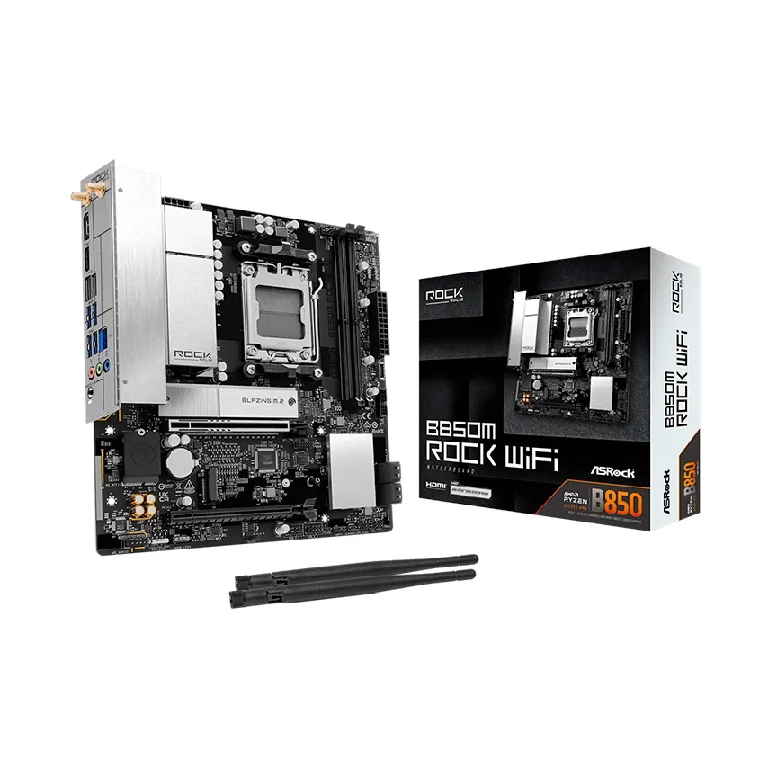 Foto 1 de Motherboard AR B850M Rock Wifi Svl DDR5