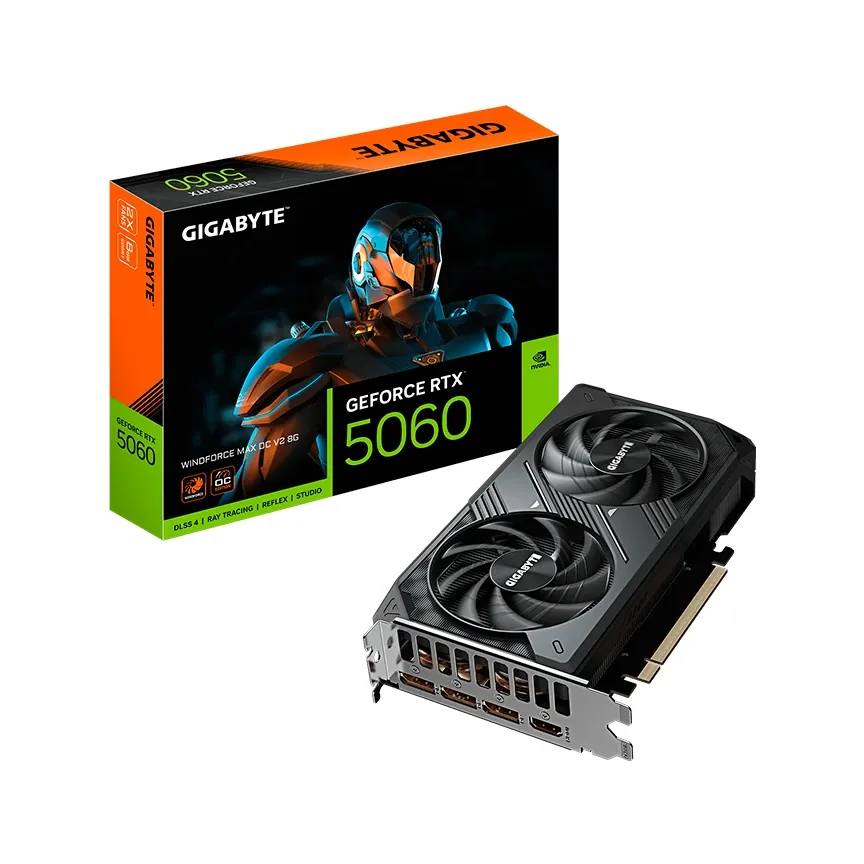 Foto 1 de Tarjeta de video Gigabyte GeForce RTX 5060 WINDFORCE MAX OC V2 8G