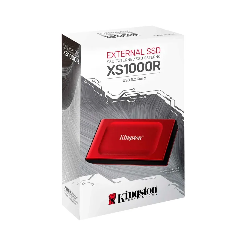 Foto 4 de SSD externo Kingston XS1000 2TB (Rojo)