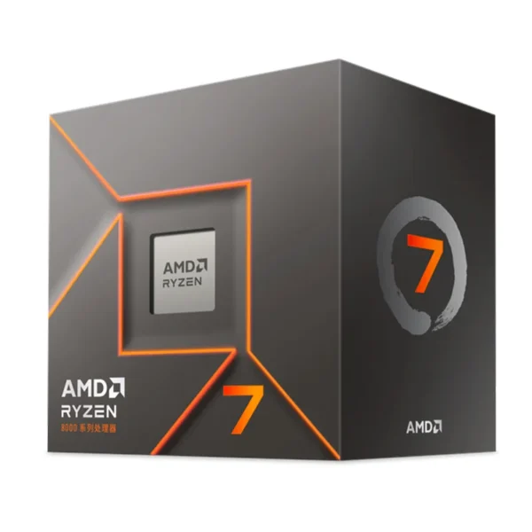 100-100001590BOX Procesador AMD Ryzen 7 8700F 4.10 / 5.00 GHz, 16MB L3 Cache, 8-Cores, 4nm, TDP: 65W