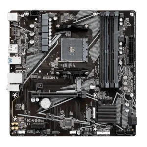 Motherboard Gigabyte B550M K (rev. 1.0) Chipset AMD B550, Socket AM4, Micro ATX