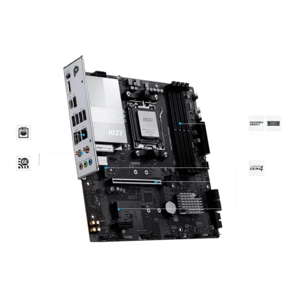 Motherboard MSI PRO B840M-P WIFI6E, Chipset AMD B840, Socket AMD AM5, Matx