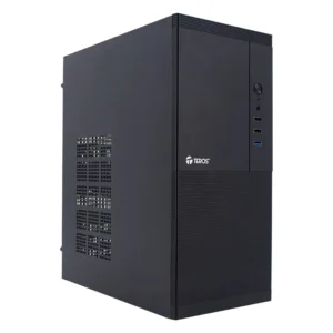 Case TEROS TE-1033S, Mini Tower ATX, 250 W, USB 3.0 / 2.0, audio HD, negro
