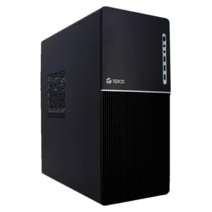 Case TEROS TE-1037S, Factor de forma ATX, 250 W, USB 3.0 / 2.0, audio, negro.