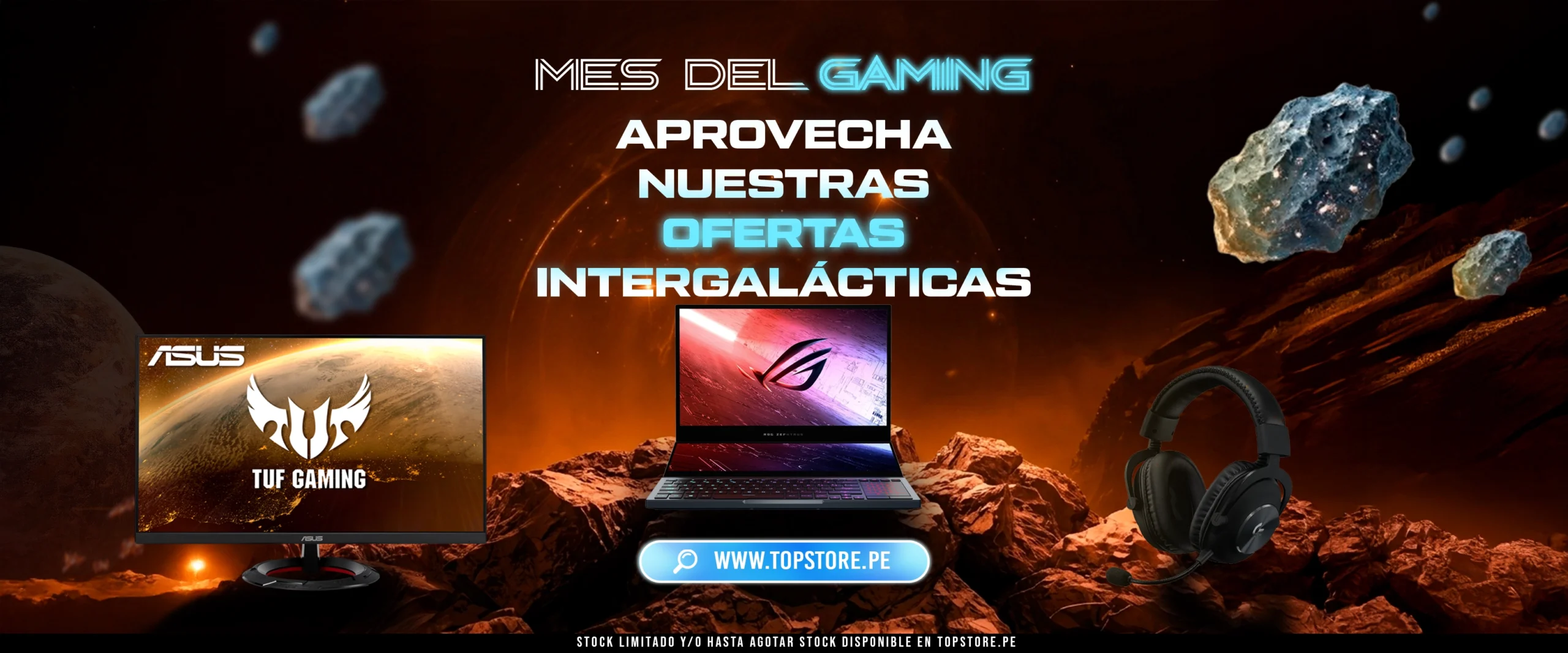 Mes del Gaming en TopStore: ofertas en laptops, monitores y audífonos gamer