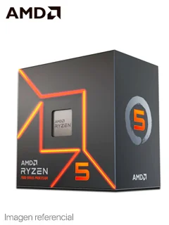 Procesador AMD Ryzen 5 7600 3.8/5.1GHz, 32MB L3, 6-Core, AM5, 65W.