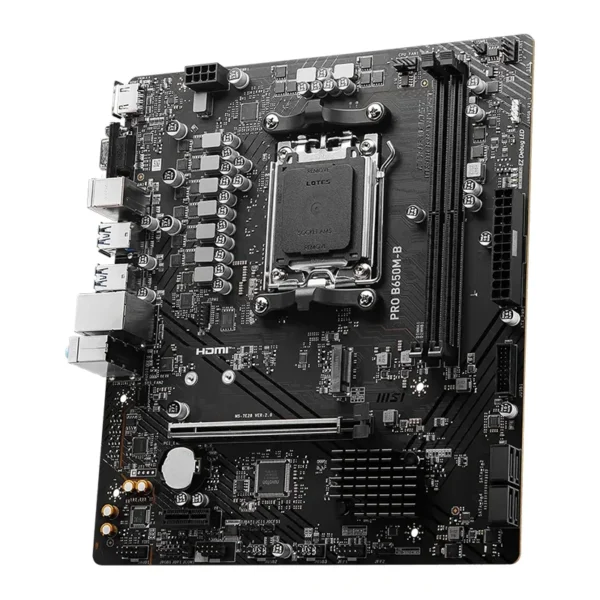 Motherboard MSI PRO B650M-B, Chipset AMD B650, Socket AMD AM5, mATX Motherboard MSI PRO B650M-B, Chipset AMD B650, Socket AMD AM5, mATX